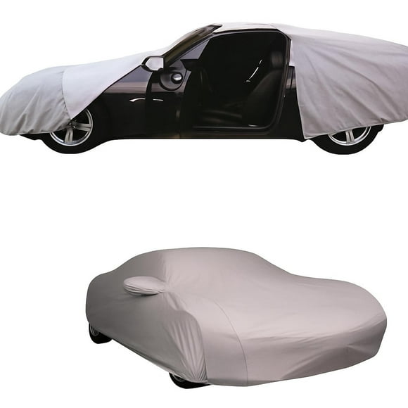 Cubierta de auto Afelpada American World Chevrolet Beat impermeable Talla L gris