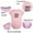Pink, variant on iDzn Pack of 2, This is Mom's & This is Dad's Baby Twins Novelty Rompers For Babies, Newborn Baby Unisex Bodysuits, Infant Jumpsuits, Toddler 0-24 Months Kids One-Piece Oufits