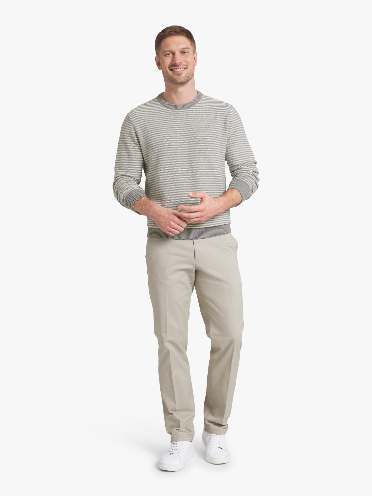 Chaps Men's & Big Men's Long Sleeve Crewneck Sweater, Sizes S-3XL