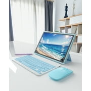 Tablet 2 in 1 Tablet with Keyboard Including Case Mouse Stylus, 10 inch Tablet Android 14 Tablets PC, 10.1 HD Tab 6000mah Battery 32GB+1024GB Expandable Tableta Computer