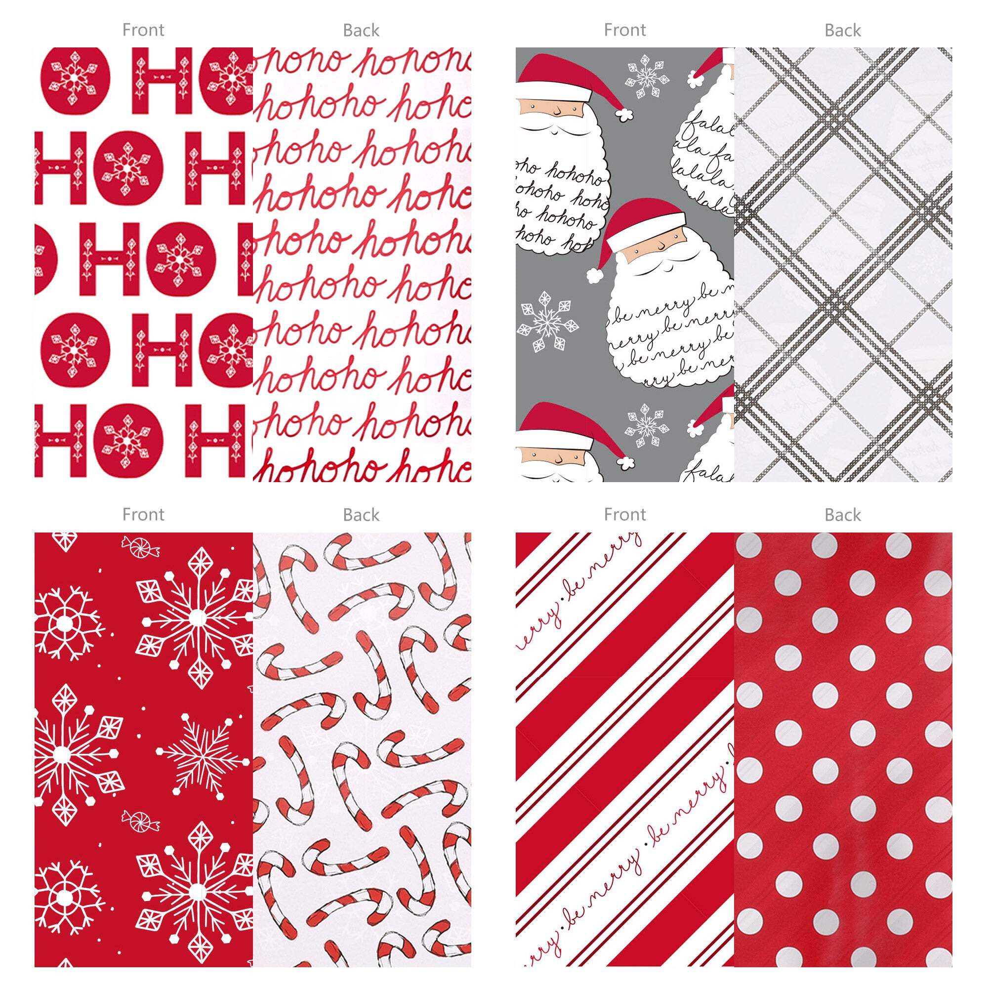LaRibbons 30" x 10' Christmas Reversible Wrapping Paper Kit photo 5