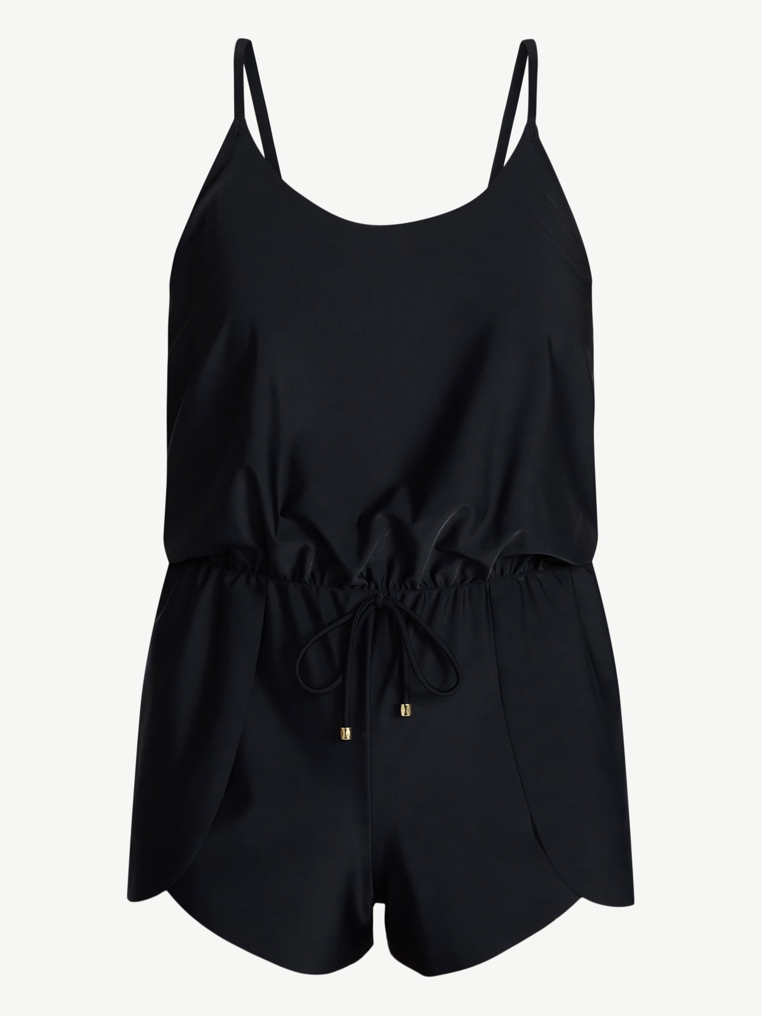 Time and Tru Women's and Women's Plus Size Tank Romper Swimsuit, Sizes XS-3X