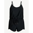 thumbnail image 5 of Time and Tru Women's and Women's Plus Size Tank Romper Swimsuit, Sizes XS-3X, 5 of 5