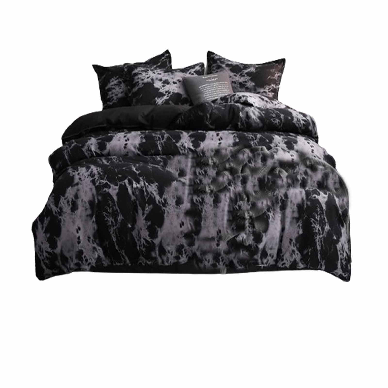 Queen Bedding Set under $5! Yannianjz King Size Bedding Set 3 Piece, Plain Color Duvet Cover Set with Pillow Shams, Hotel Quality Bed Sheet Set, Wrinkle Free Comforter Cover for Master Bedroom