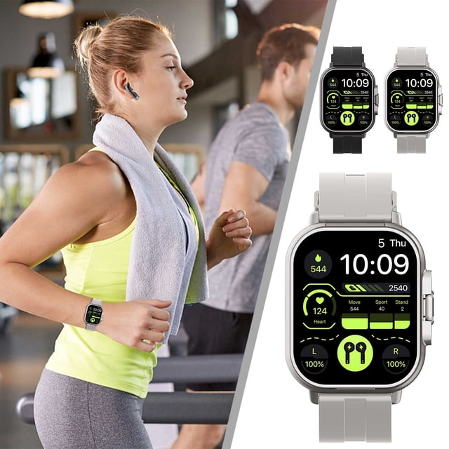Xihbxyly Venta de Palets Reloj Inteligente En Auriculares Bluetooth 2 En 1 Reloj Inteligente Deportivo En Auriculares Inalámbricos
