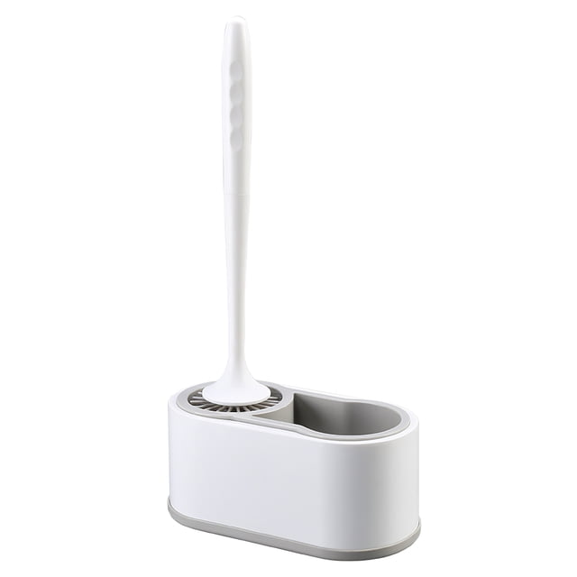 Escobilla De Inodoro Con Soporte Juego De Limpieza De Inodoro Moderno Juego De Cepillo Y Soporte De Limpieza De Inodoro Resistente Para Baño Baño Hogar Inevent HA027621-02