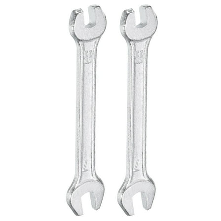 Uxcell 2pcs Double Open End Wrench 5.5mm x 7mm Metric U-Shaped Spanner