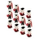 thumbnail image 2 of 12 mini osos de graduación, osos de peluche con birrete, osos de dibujos animados para ramo., 2 of 5