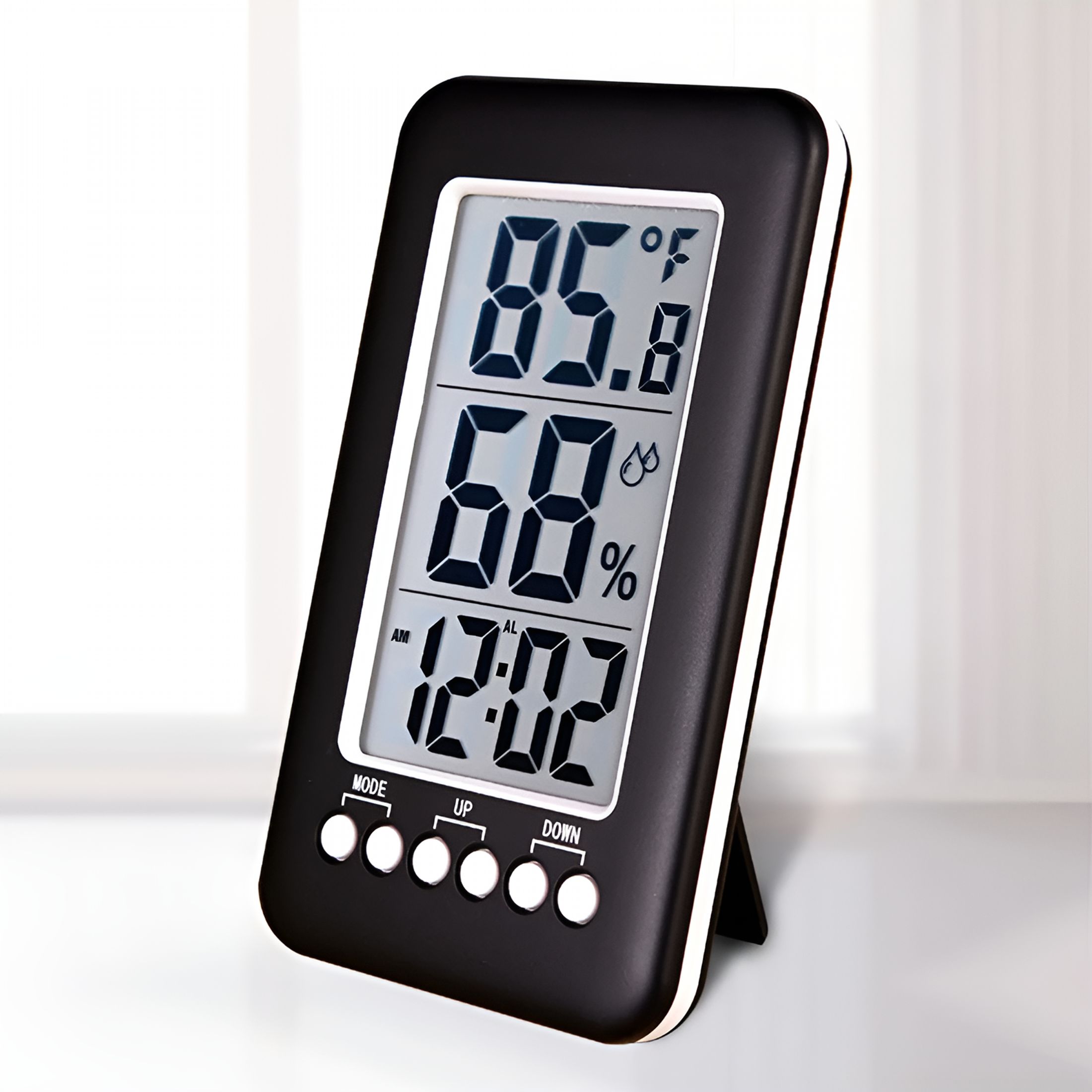 GJX 2026 New Digital Wireless Indoor Outdoor Thermometer with Portable Transmitter Indoor Outdoor Thermometer Wireless for Home Office Greenhouse Patio Garden