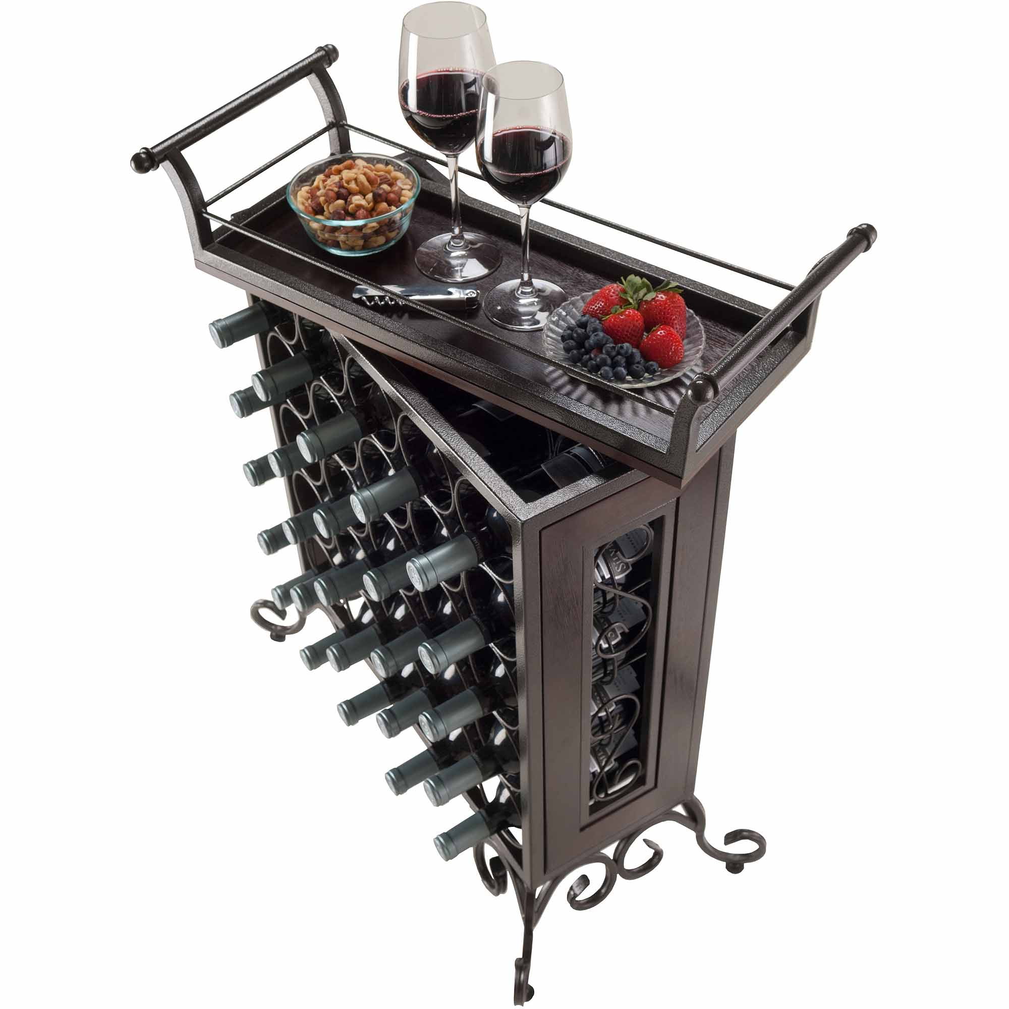 Silvano Wine Rack Antique Bronze Com