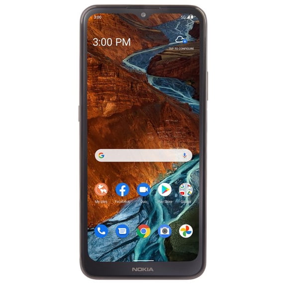 Open Box Nokia TFNKN1374DCPWP G300 64GB 16MP Android 11 Smartphone, Charcoal