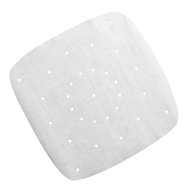 Bearachild 200pcs Papeles de vapor Revestimientos de freidora de aire cuadrados Papeles de vapor anti-aceite a prueba de agua Herramientas y accesorios para hornear