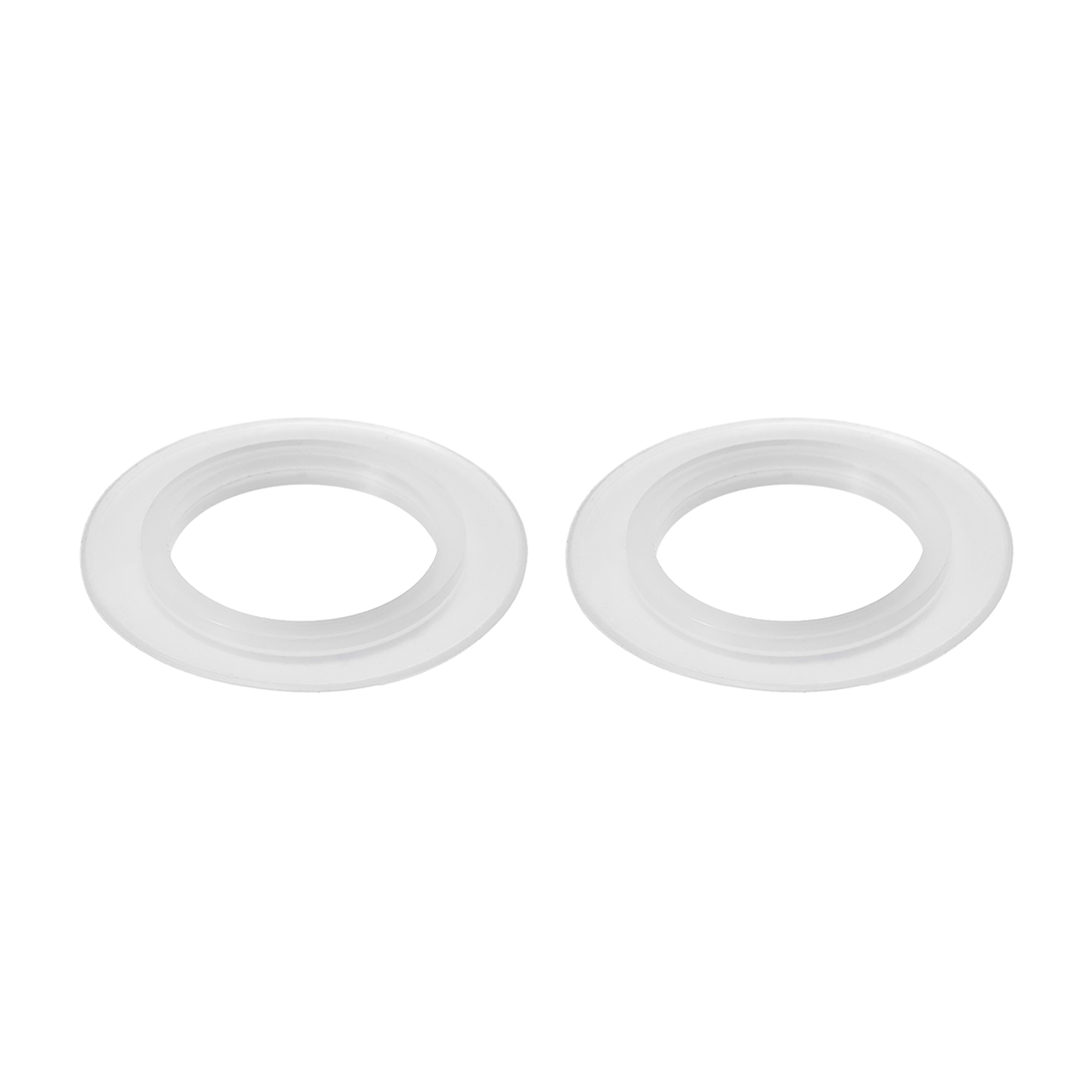 Silicone Kitchen Bathroom Strainer Washer Drain Gasket 35mm OD White 2