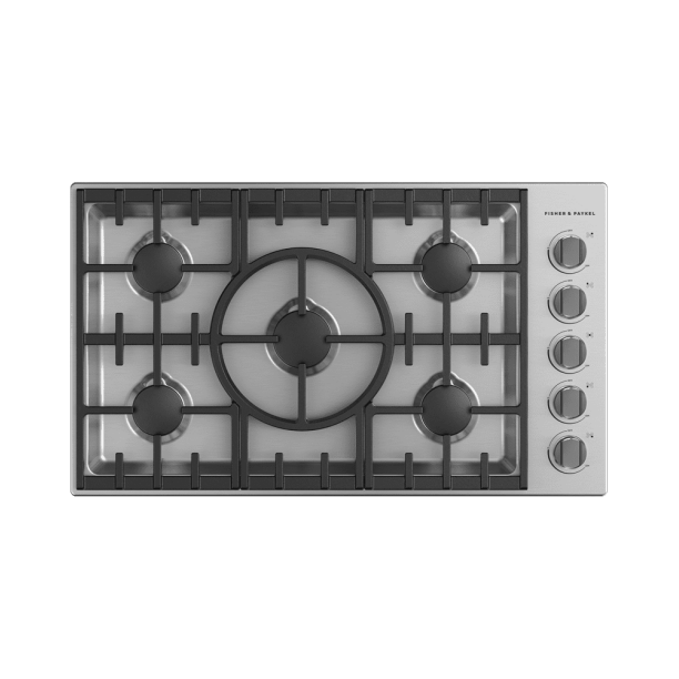 FISHER & PAYKEL Gas Cooktop, 36", LPG CDV3365L