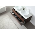 thumbnail image 3 of Sintra 55" Dark Walnut Wall Mounted Bathroom Vanity, 3 of 9