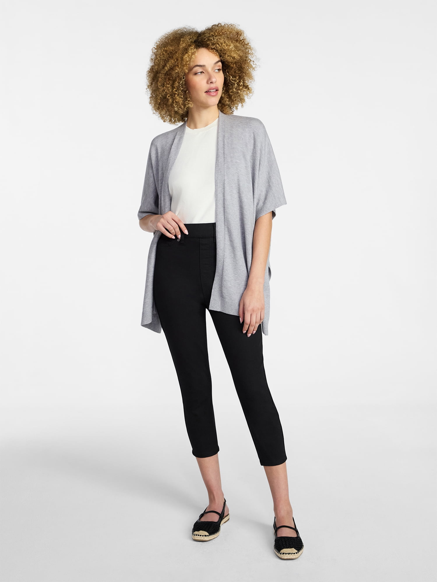 Time and Tru Women's Capri Jeggings, Sizes XS-XXXL