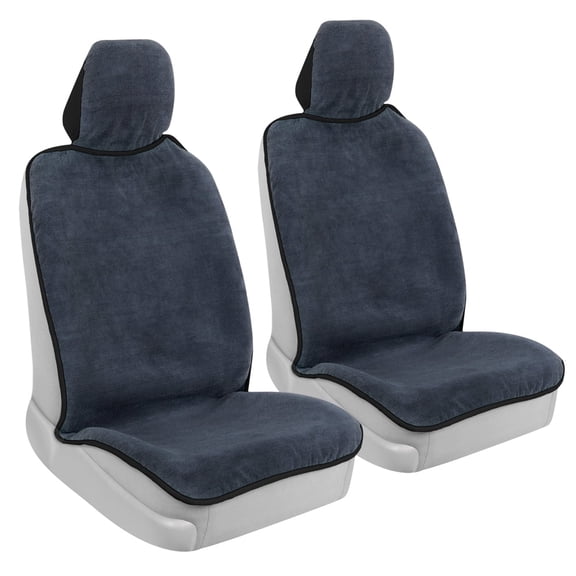 BDK UltraFit Car Seat Towel Cover, 2 Pack Waterproof Sweat Protector, Ideal for Gym Swimming Surfing Running, Universal Fit for Auto Truck Van and SUV