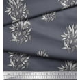 thumbnail image 2 of Soimoi Silk Fabric Leaves & Floral Block Decor Fabric Printed Yard 42 Inch Wide, 2 of 3