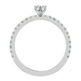 thumbnail image 3 of Exquisite French Pave Set Round Brilliant Diamond Ring 14K White Gold 0.75 CT TW (G,SI1), 3 of 5