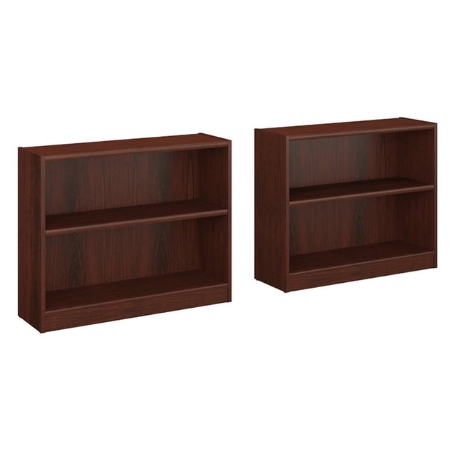 Bush Furniture Bibliothèque Universelle à 2 Tablettes en Cerisier Tendance (Ensemble de 2)