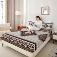 thumbnail image 4 of Manfei Hippie Aztec Twin Sheet Sets 3pcs for Female Men,Bohemian Abstract Geometric Twin Fitted Sheet Microfiber,Exotic Style Breathable Flat Sheet,Super Cozy Room Decor, 4 of 7