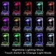 thumbnail image 2 of 3D Rose Crystal Multicolor Night Light, Perfect Mother's Day Gift for Mom, Girlfriend, Wife, Birthday, Anniversary and Valentine's Day Gift Ideas, 2 of 5