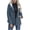 Navy, variant on Drovellove Women's Zipper Hooded Jacket with Thick Warm Fleece Lining - Long Sleeve Quilted Puffer Coat for Fall Winter Casual Daily Wear, Solid Color Zip Up Outerwear