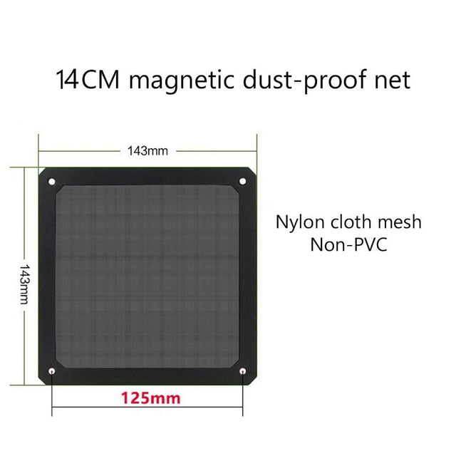 8/12/14cm Magnetic Frame Dust Filter Dustproof Mesh Cover PVC Net Guard Fan Cover Dust Filter Antidust Net for PC Computer Case 14CM 1pcs