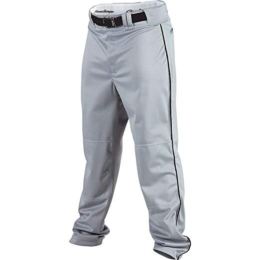 Rawlings Solid Gray Baseball Pants Semi Relaxed Fit Youth Large Brand New 