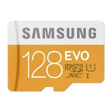 Samsung Evo 128GB Memory Card Micro-SDXC MicroSD High Speed Compatible With Blackberry Priv, Motion, KEYone, Key2, DTek50 - BLU R1 HD, Advance 5.0 - CAT S61 - Doro PhoneEasy 626 - HTC U11