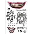 thumbnail image 4 of Halloween , Temporary Tattoo Joker Tattoo Bow Sticker Carnival Halloween...halloween Decoration2pcs, 4 of 5