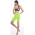 thumbnail image 4 of LMB Biker Shorts for Women Extra Soft Fabric - One Size (XS - M) Neon Yellow, 4 of 4