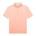 thumbnail image 4 of SPEEDRUN Men's Moisture-Wicking Quick-Dry Golf Polo Shirt Casual Business Short Sleeve Coral Pink L, 4 of 6