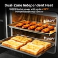 thumbnail image 5 of ROBAM R-Box Pro Countertop Combi Steam Oven 1.2 Cu.ft, Air Fryer Combo, Convection Toaster Oven with 32 Presets & Precise Temperature Control (86°F-302°F), Blue, 5 of 10