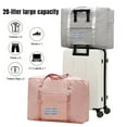 thumbnail image 3 of 20L Travel Duffle Bag with Luggage Handle Sleeve - Water-Resistant for Airport & Getaways, Pink., 3 of 10