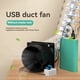 thumbnail image 2 of Ventilador con Control de Velocidad USB, Extractor de Humos, Conducto de Ventilación, Ventilador de Escape, Ventilador de Velocidad Ajustable USB, 2 of 5