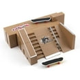 thumbnail image 5 of Fingerboard Skatepark With 2/3 Finger Skateboards, Buildable Fingerboard Ramps With Parts - Q34, 5 of 5