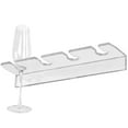 thumbnail image 4 of 2PCS Clear Acrylic Under Cabinet Wine Glass Holder, Wall Wine Glass Storage Shelves, Stemware Wall Rack Storage Stand for Bar (2pcs), 4 of 7