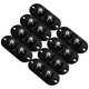 thumbnail image 1 of WASHWEPE 8Ud Adhesivas Giratorias Negras Para Muebles Con Rodamientos Operación Silenciosa, 1 of 7