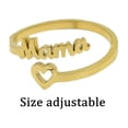 thumbnail image 3 of FENGGHAO Mothers Day Retro Alphabet Mama Ring Simple Love Heart Design Alloy Jewelry for Women Personality Gift, 3 of 7