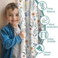 thumbnail image 3 of Blackout Kids Curtains,Pioneer Flower Floral Print Pattern Childrens Insulated Curtains Set Of 2,Bedroom Essentials,Toddler Room Decor 42"x63", 3 of 5