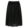 thumbnail image 3 of TSSOE Women's Satin Half Slip Half Slips for Under Dresses Underskirt Extender Half Slip 50cm Black L, 3 of 7