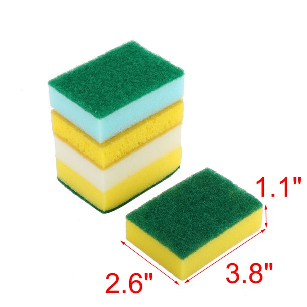 Rectangle Sponge Bowl Dish Wash Cleaning Pad 20pcs For Home Essential 