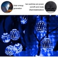thumbnail image 3 of Cadena de luces solares marroquíes azules de 30 LED, tiempo de funcionamiento prolongado para decoración del hogar, jardín y patio, impermeables y ecológicas con interruptor de encendido y apagado, 3 of 8
