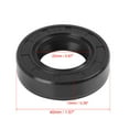 thumbnail image 2 of 22mm x 40mm x 10mm Rubber Black Double Lip TC Oil Shaft Seal for Car Automobile, 2 of 5