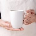 thumbnail image 4 of Juego de 6 tazas de café de 12 oz, Tazas color blanco claro con asa grande para hombre, mujer, papá, mamá, Tazas de café ligeras para café con leche/capuchino/cacao/leche, aptas para, 4 of 4