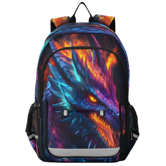 ALAZA Neon Abstract Dragon Laptop Backpack Purse Travel Bag Casual School Bookbag Rucksack for Women Men