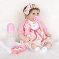 thumbnail image 4 of Muñeca Reborn Enadoll de vinilo de silicona realista de 40 cm para niña, 4 of 9