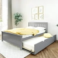 thumbnail image 1 of BEDSMART Solid Wood Full Size Bed With Trundle | Gray, 1 of 7
