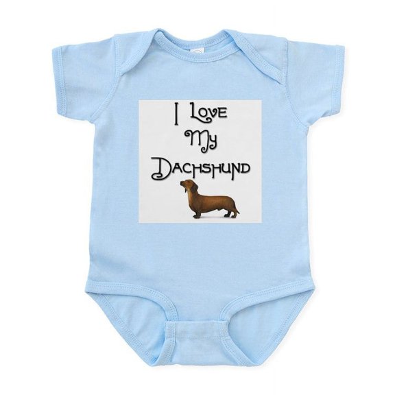 CafePress - Dachshund 1 Infant Bodysuit - Baby Light Bodysuit, Size Newborn - 24 Months